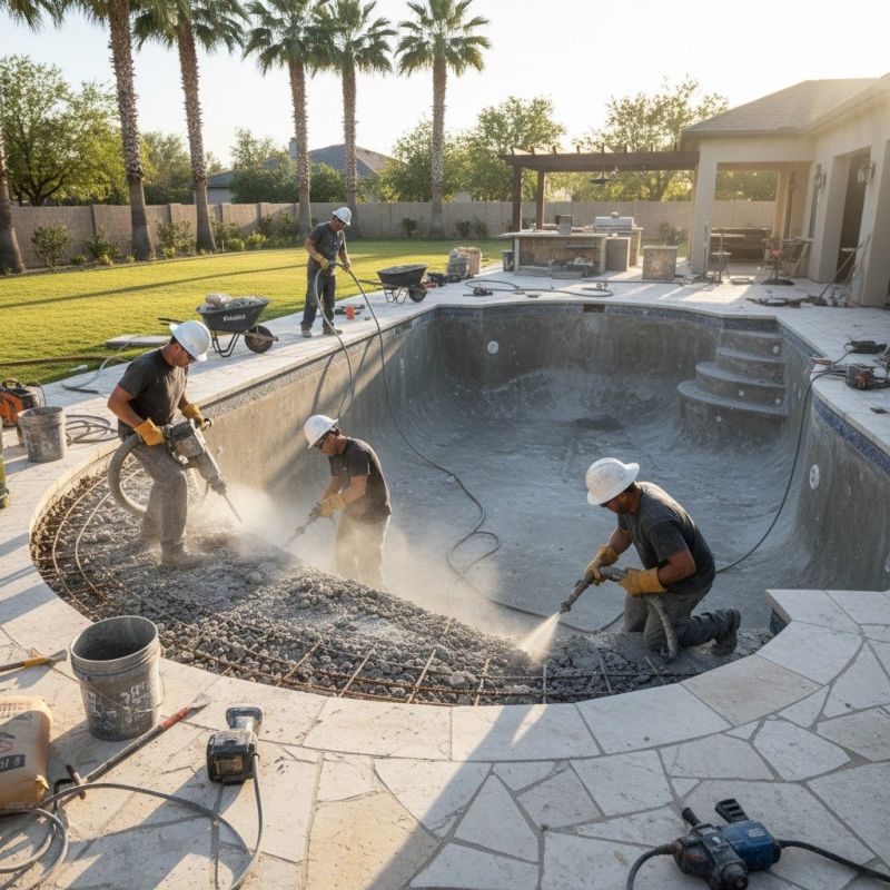 Gunite Pool Installation